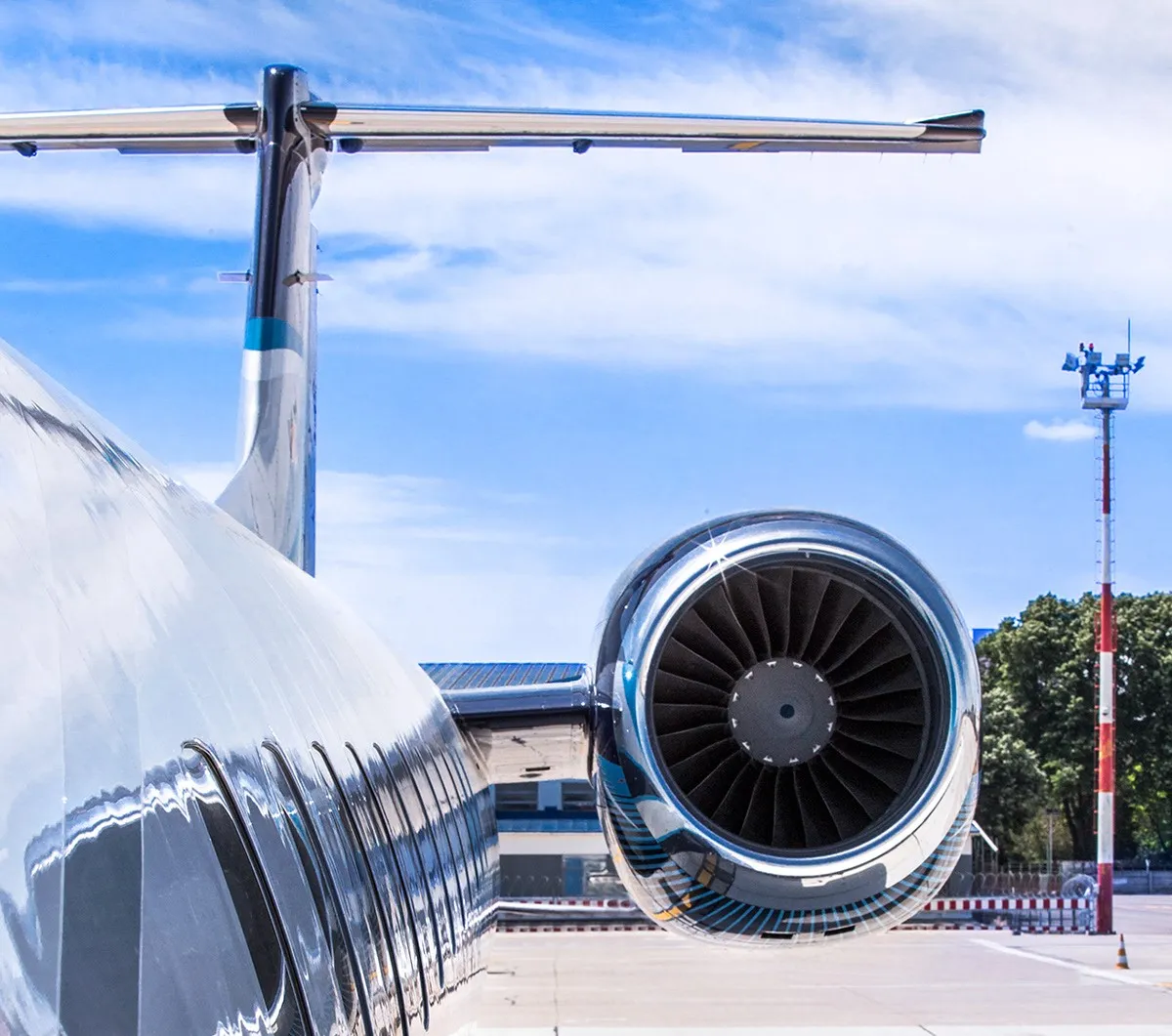 Aircraft engine and tail section